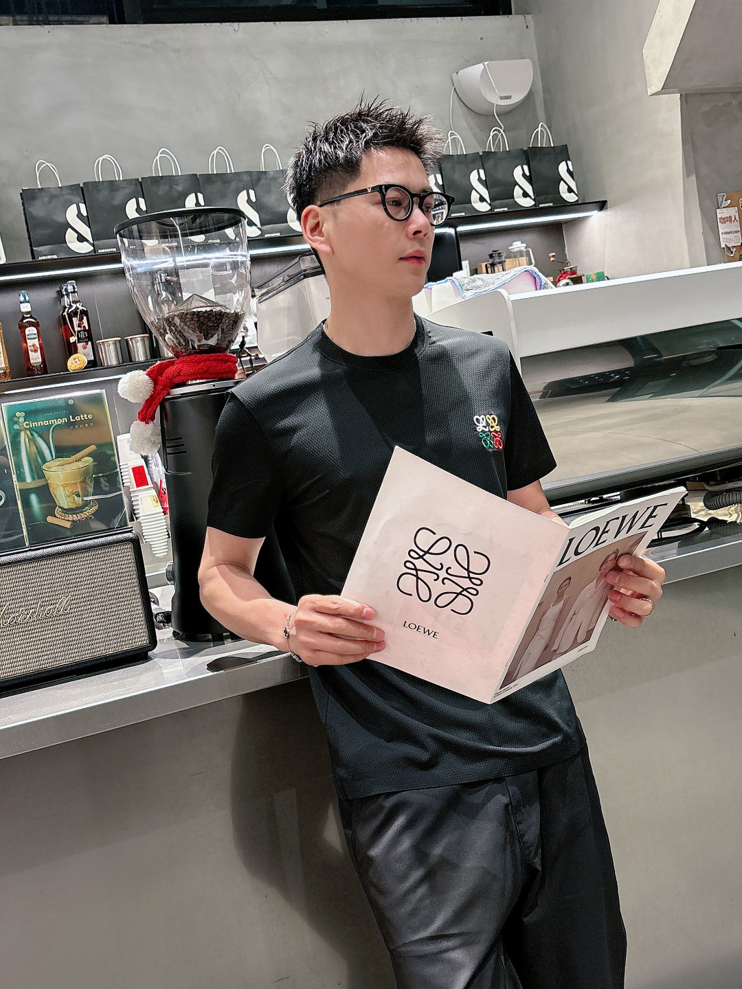 罗意威 2026春夏新款首发专柜最新款短袖圆领T恤 高端订制 经典品牌logo刺绣工艺设计 高端定制面料