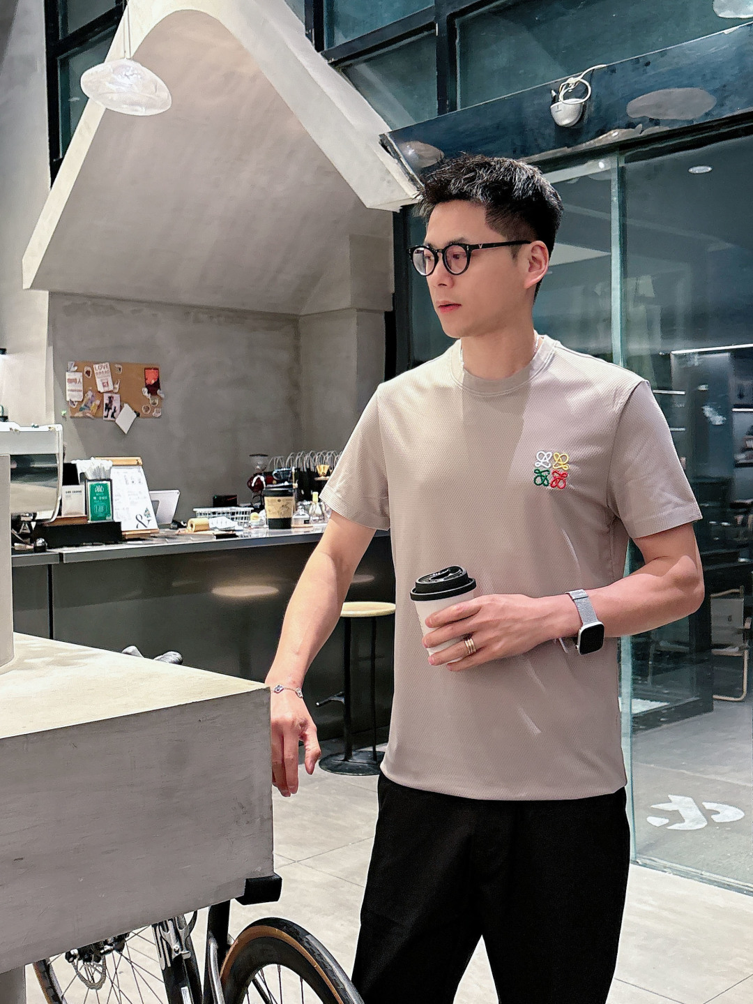 罗意威 2026春夏新款首发专柜最新款短袖圆领T恤 高端订制 经典品牌logo刺绣工艺设计 高端定制面料