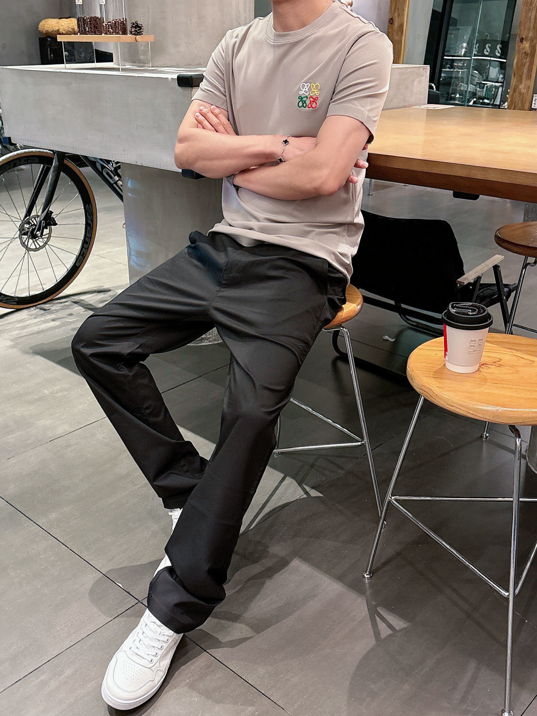 罗意威 2026春夏新款首发专柜最新款短袖圆领T恤 高端订制 经典品牌logo刺绣工艺设计 高端定制面料