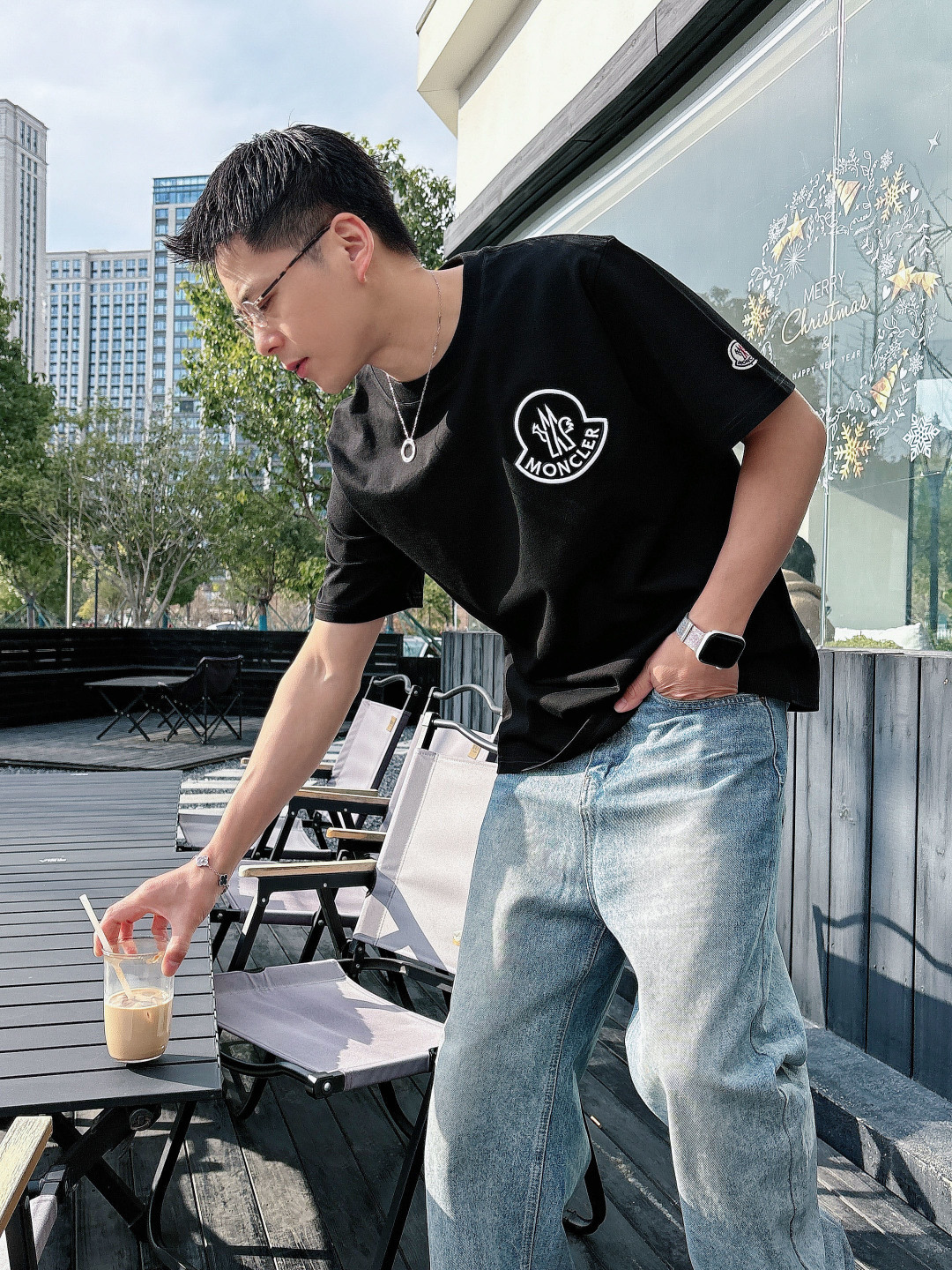 🌟MON*CLER 蒙口 2026春夏最新款男女同款👫休闲圆领短袖T恤！经典刺绣logo.既不单调也不复