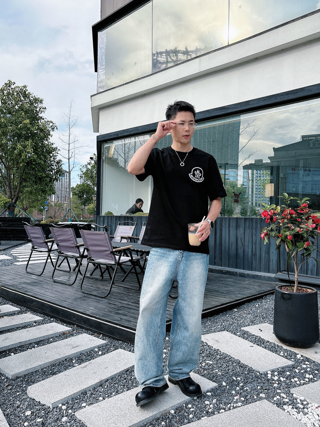 🌟MON*CLER 蒙口 2026春夏最新款男女同款👫休闲圆领短袖T恤！经典刺绣logo.既不单调也不复