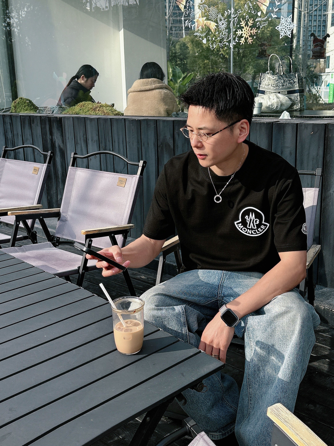 🌟MON*CLER 蒙口 2026春夏最新款男女同款👫休闲圆领短袖T恤！经典刺绣logo.既不单调也不复