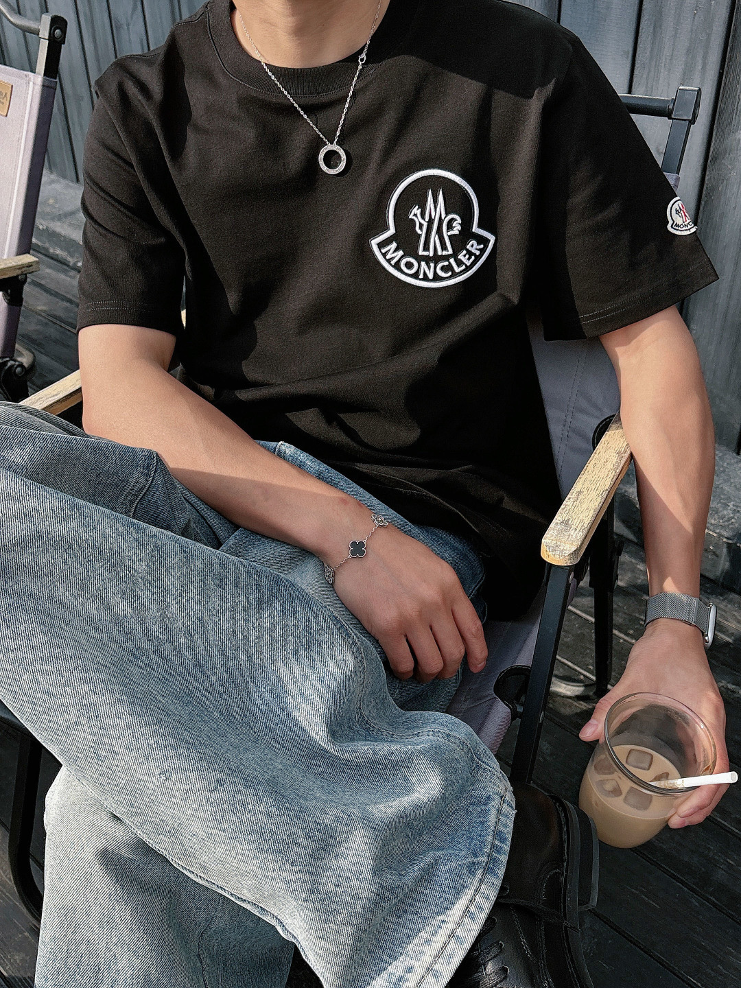 🌟MON*CLER 蒙口 2026春夏最新款男女同款👫休闲圆领短袖T恤！经典刺绣logo.既不单调也不复