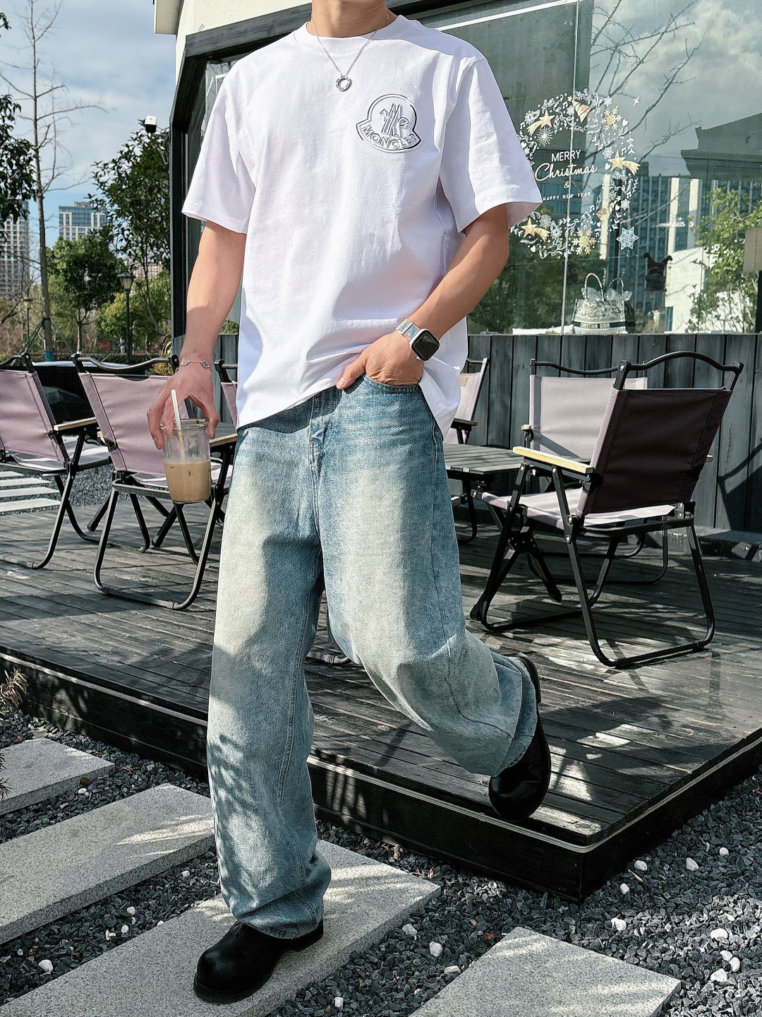 🌟MON*CLER 蒙口 2026春夏最新款男女同款👫休闲圆领短袖T恤！经典刺绣logo.既不单调也不复