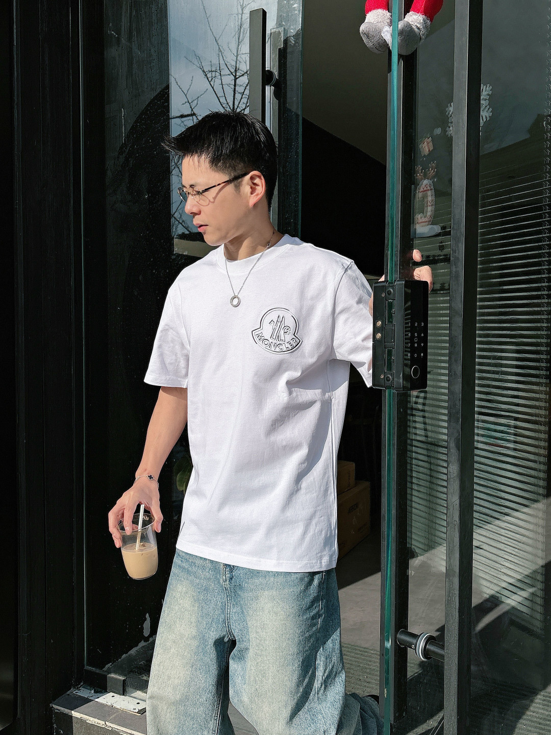 🌟MON*CLER 蒙口 2026春夏最新款男女同款👫休闲圆领短袖T恤！经典刺绣logo.既不单调也不复