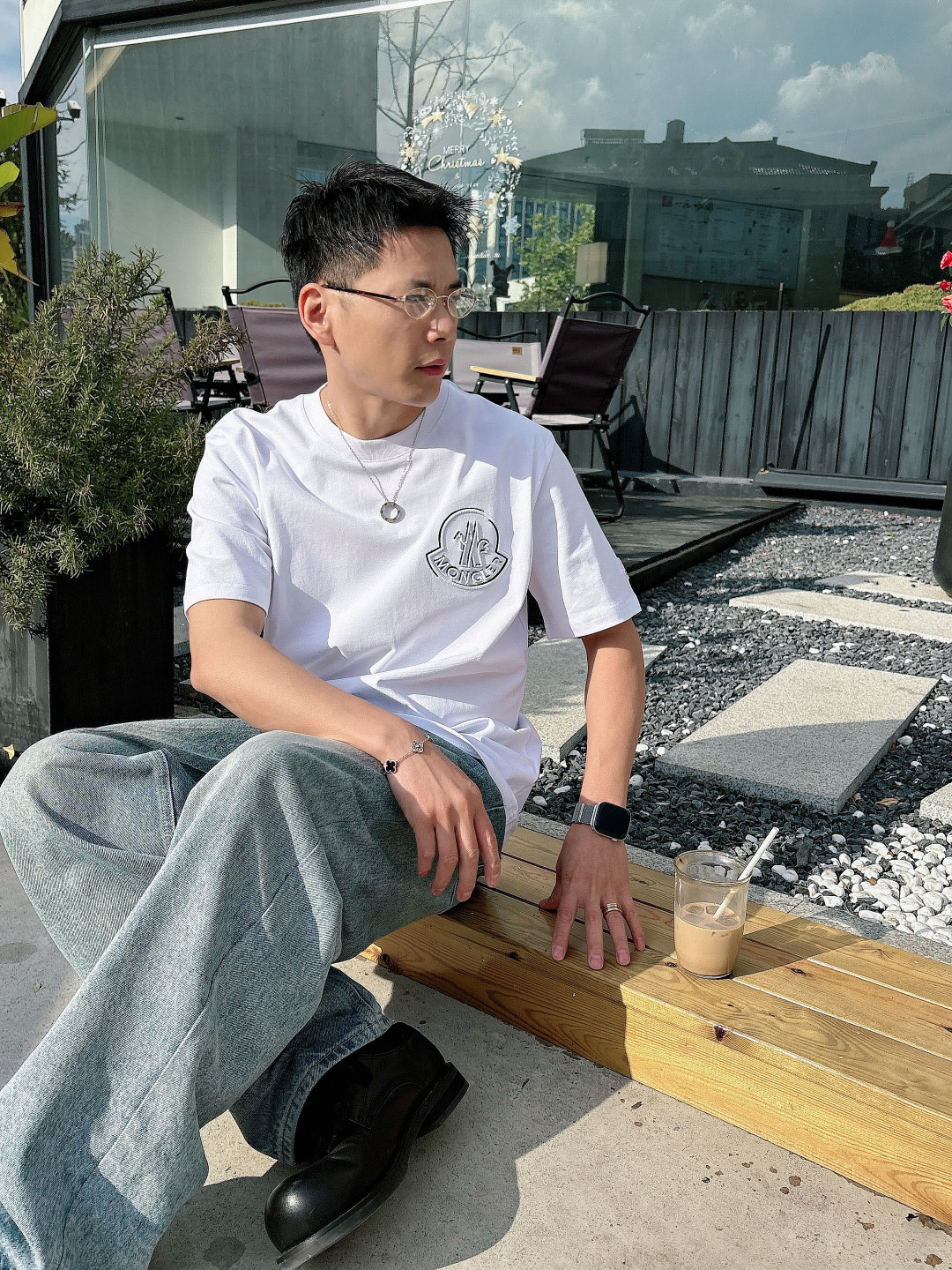 🌟MON*CLER 蒙口 2026春夏最新款男女同款👫休闲圆领短袖T恤！经典刺绣logo.既不单调也不复