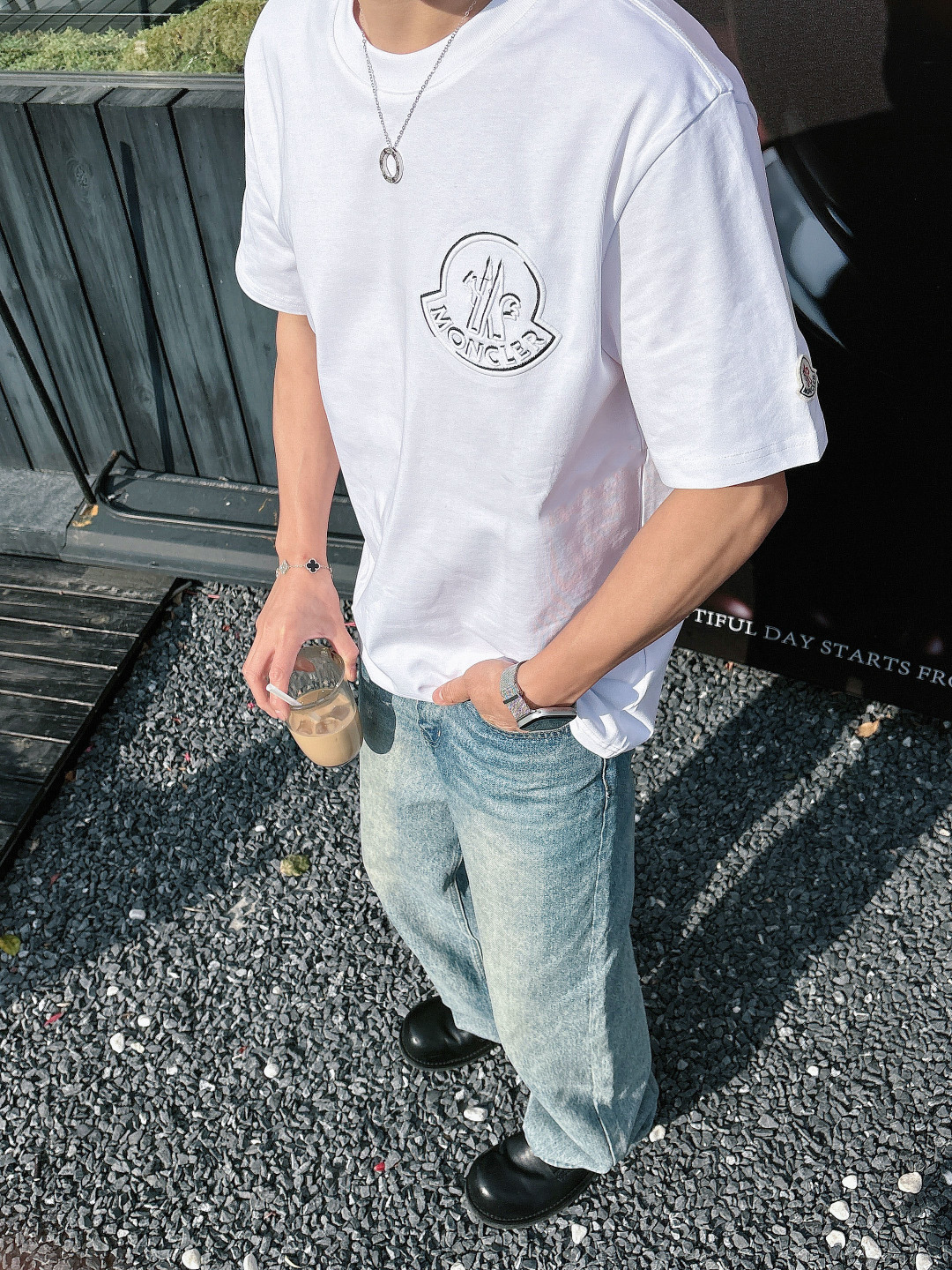 🌟MON*CLER 蒙口 2026春夏最新款男女同款👫休闲圆领短袖T恤！经典刺绣logo.既不单调也不复