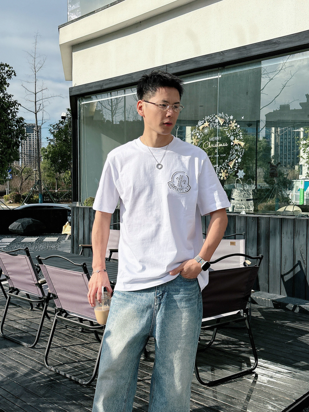 🌟MON*CLER 蒙口 2026春夏最新款男女同款👫休闲圆领短袖T恤！经典刺绣logo.既不单调也不复