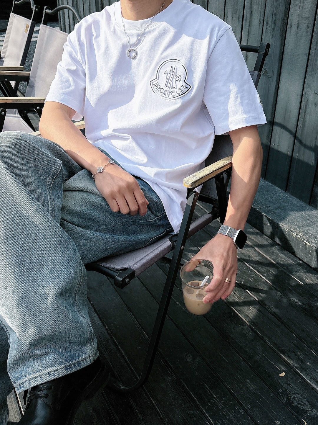 🌟MON*CLER 蒙口 2026春夏最新款男女同款👫休闲圆领短袖T恤！经典刺绣logo.既不单调也不复