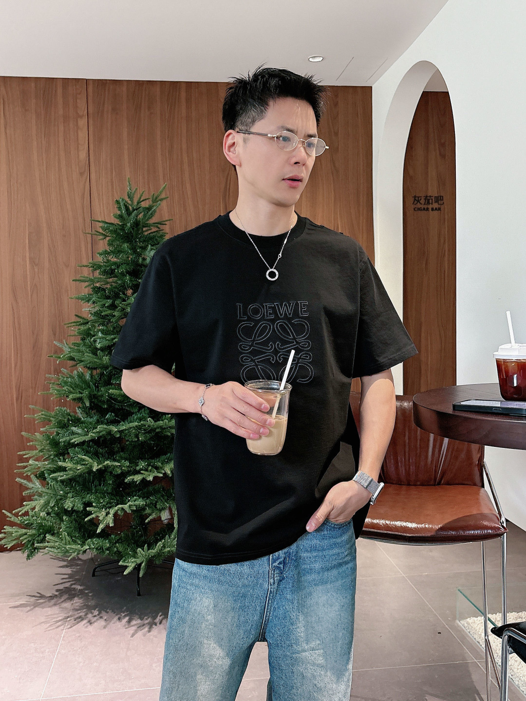 Loew2026ss 春夏新款首发专柜最新款短袖圆领T恤 高端订制 设计前卫时尚！经典品牌logo高端定