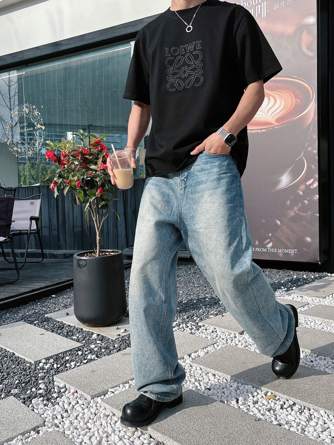 Loew2026ss 春夏新款首发专柜最新款短袖圆领T恤 高端订制 设计前卫时尚！经典品牌logo高端定