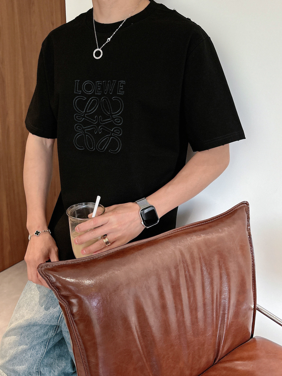Loew2026ss 春夏新款首发专柜最新款短袖圆领T恤 高端订制 设计前卫时尚！经典品牌logo高端定