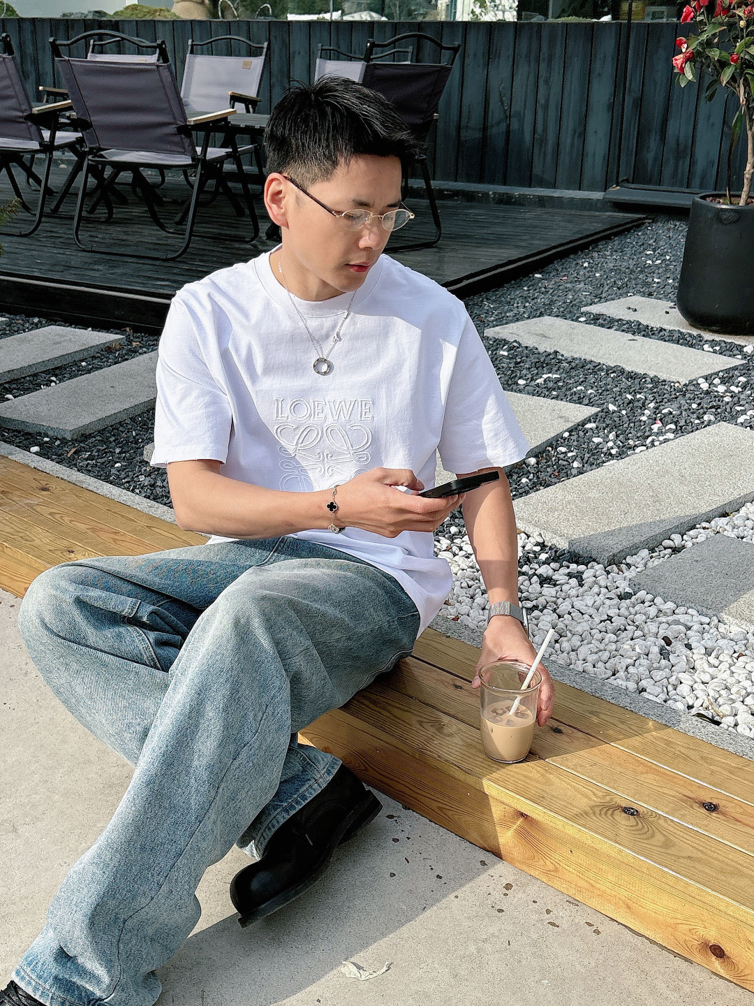 Loew2026ss 春夏新款首发专柜最新款短袖圆领T恤 高端订制 设计前卫时尚！经典品牌logo高端定