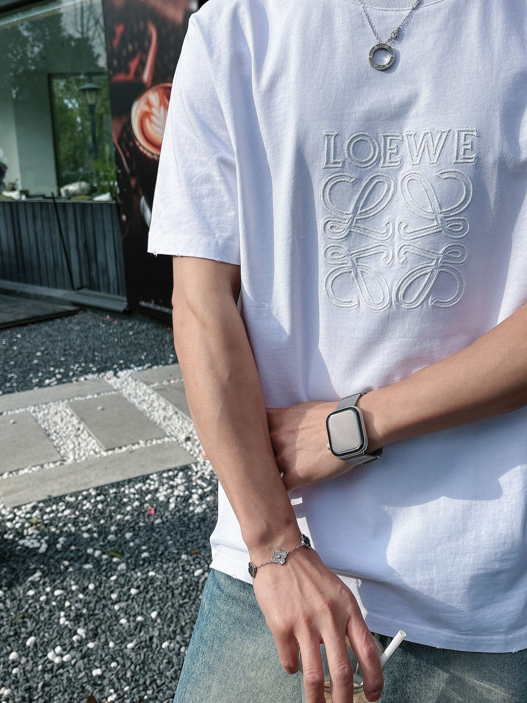 Loew2026ss 春夏新款首发专柜最新款短袖圆领T恤 高端订制 设计前卫时尚！经典品牌logo高端定