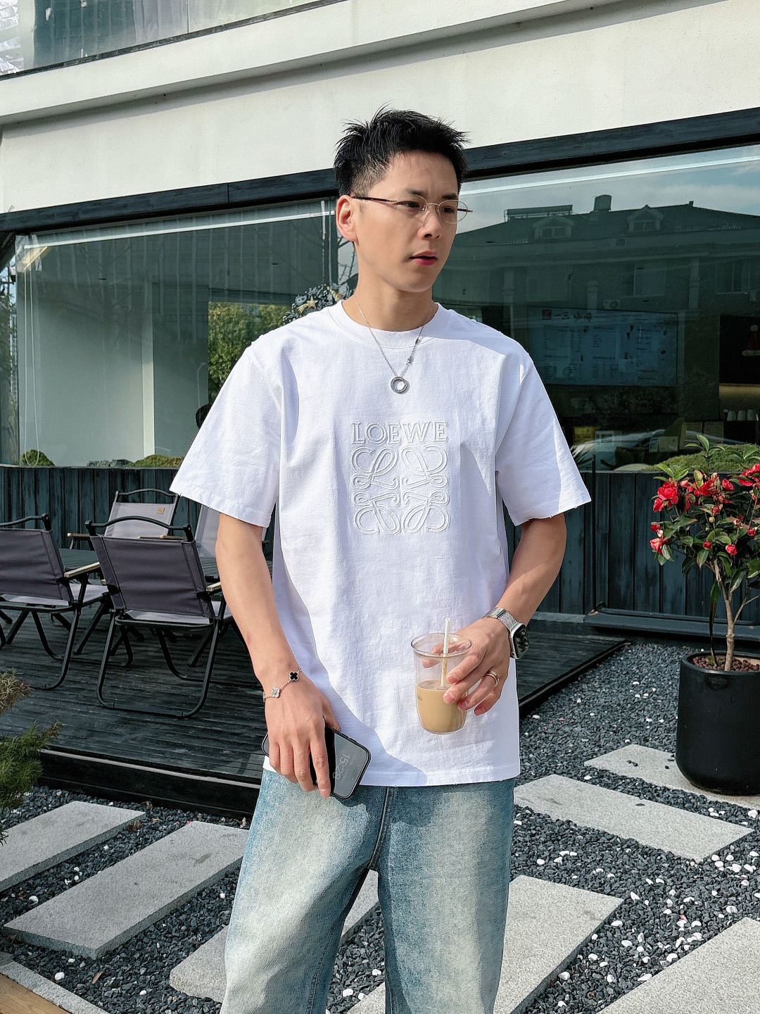 Loew2026ss 春夏新款首发专柜最新款短袖圆领T恤 高端订制 设计前卫时尚！经典品牌logo高端定