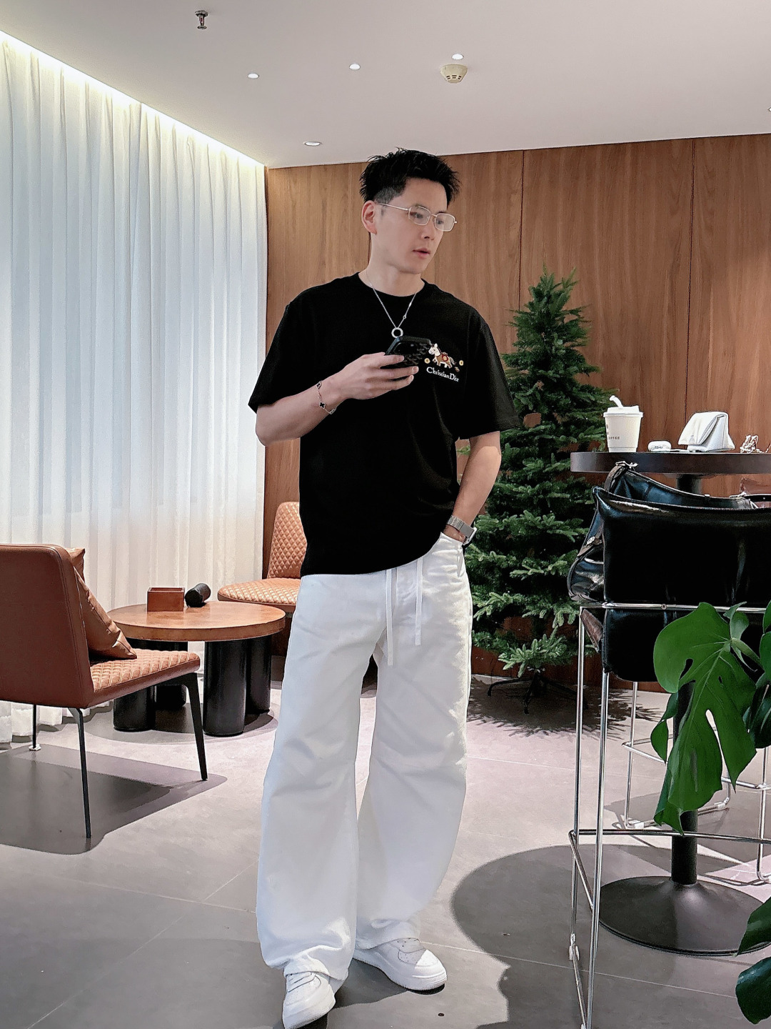 Dior*迪奥 2026 刺绣小马‼️短袖T恤®🖤一眼心动的Dior限定款来啦!'胸前立体刺绣小马萌趣吸