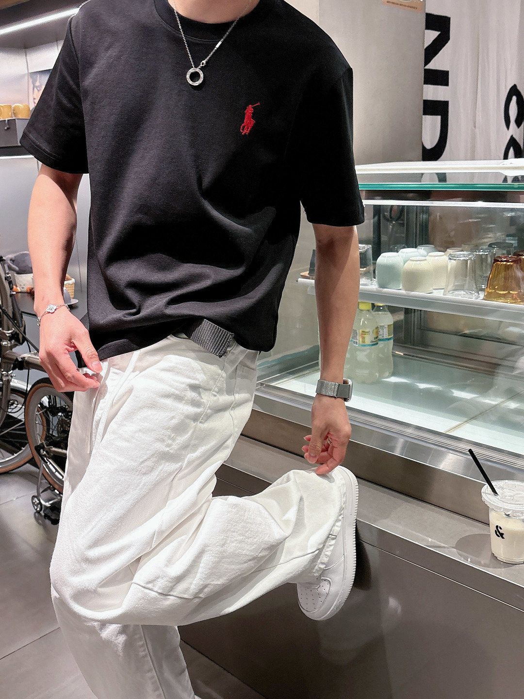 2026ss新品时尚休闲圆领休闲短袖 经典元素设计！没有过多复杂的工艺 玩的就是设计与材质的融合 专柜尺