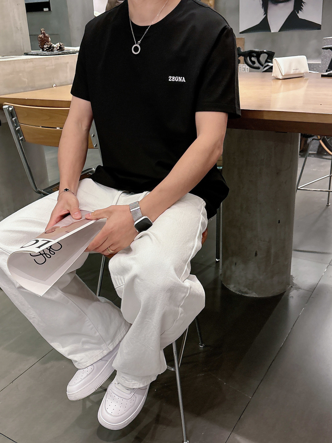 2026ss新品 Z家 春夏正面饰有撞色品牌经典元素 字母logo花字立体刺绣 短袖T恤，经典极简风格设