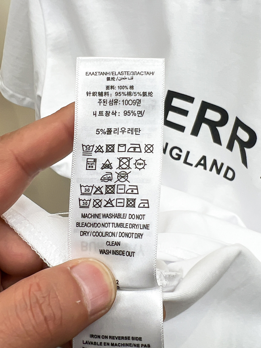 BURBE圆领短袖T恤品牌经典 立体双层胶印字母LOGO压花工艺官方同步  高版本 高品质时尚个性  百