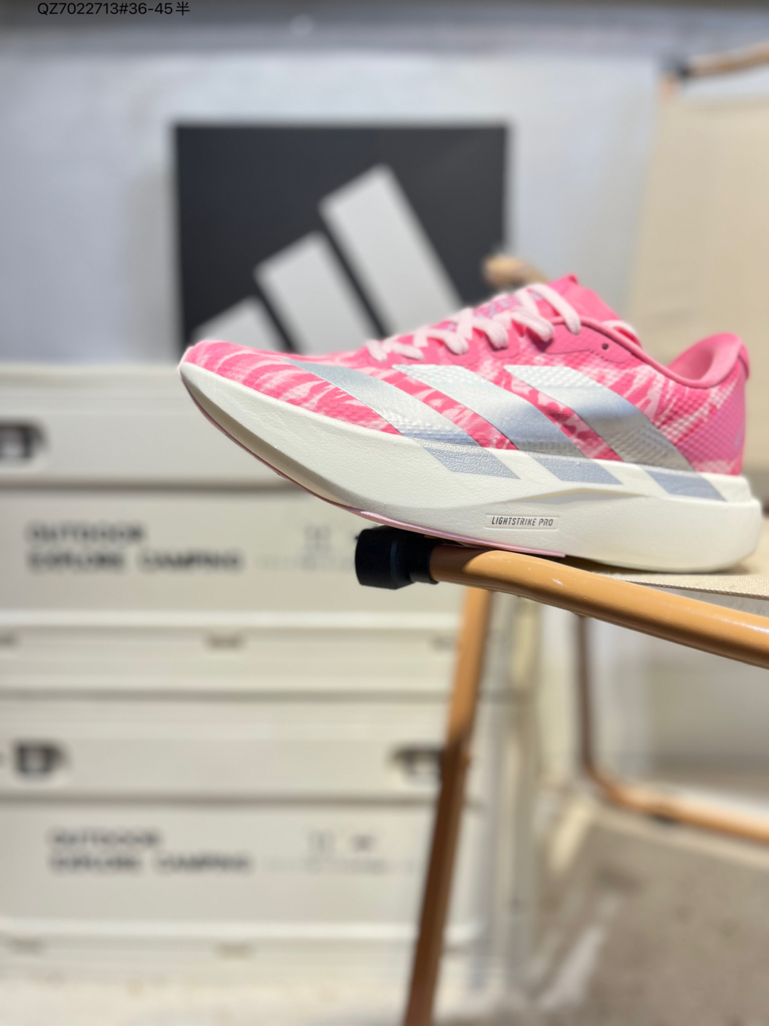 Adidas Adizero EVO SL ATR马拉松飞线贾卡轻质透气休闲运动跑步鞋 采用双层透气网纱 Flywire动态飞线绑缚鞋面材质 内置Zoom小气垫装置KK3674 QZ7022713#36-45半