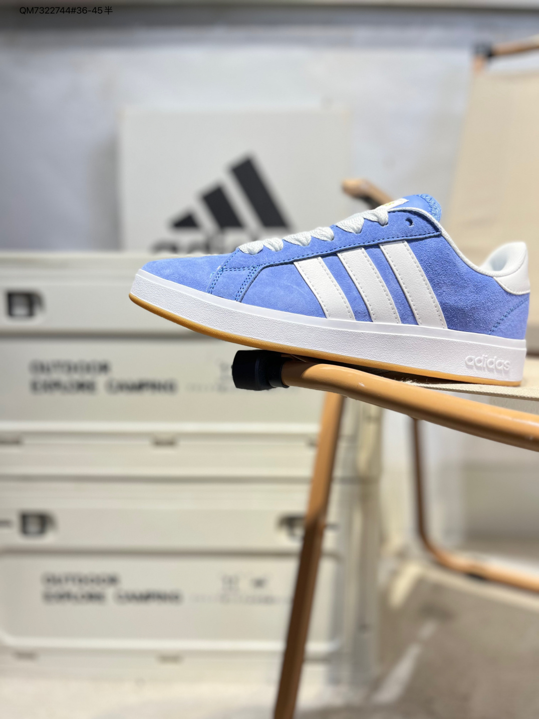 Adidas GRAND BASE 00s 专柜同步配色 板鞋系列 鞋身采用绒面皮料搭配常规皮革 质感上还是延续了经典 Campus 的设计 独家反绒皮 头层三扛 原鞋开发 正确版型 细节无敌 完美清洁度 全网最高最性价比KH6989 QM7322744#36-45半 image 1