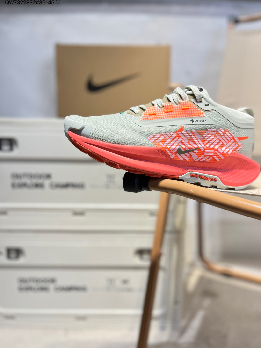 Nike REACTX PEGASUS TRAIL 5 GTX 越野跑步鞋👏 登月兼顾迅疾外观和稳固脚感 后跟覆面和中足动态支撑巧妙融合 缔造稳定顺畅的迈步体验 官方货号:FQ0908 QW7322832#36-45半 image 1
