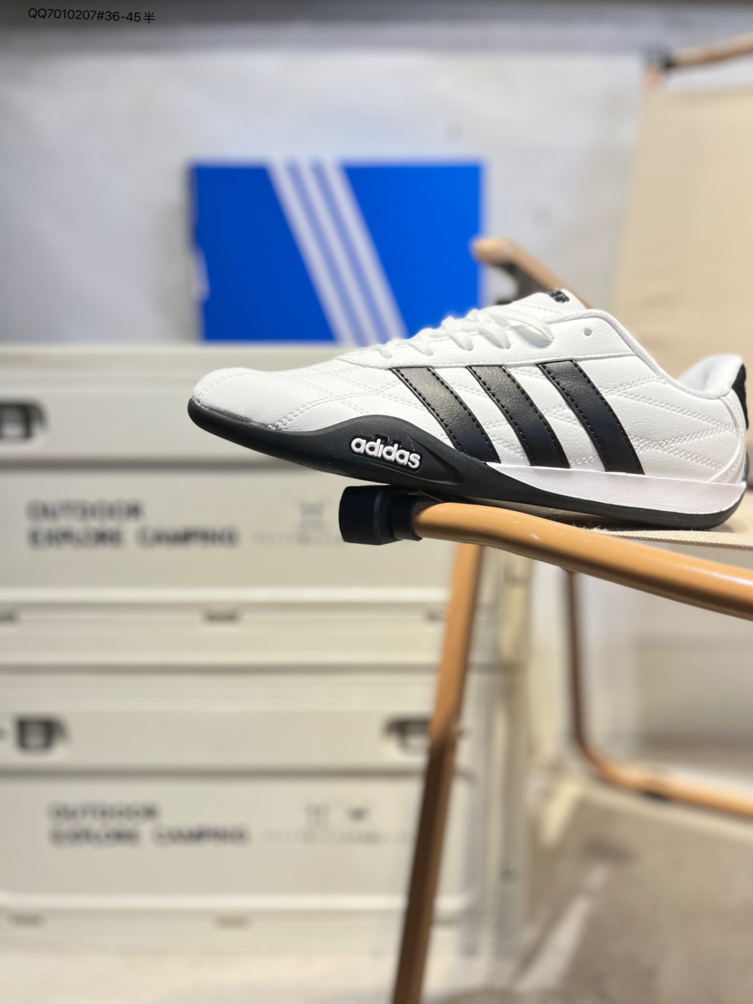 ️采用环保绒面革鞋面材质#外置RB橡胶大底❗️德训再现经典！Adidas Adipista Low 皮斯塔系列复古百搭薄底德训风低帮休闲运动小白鞋HQ9160 QQ7010207#36-45半 image 1