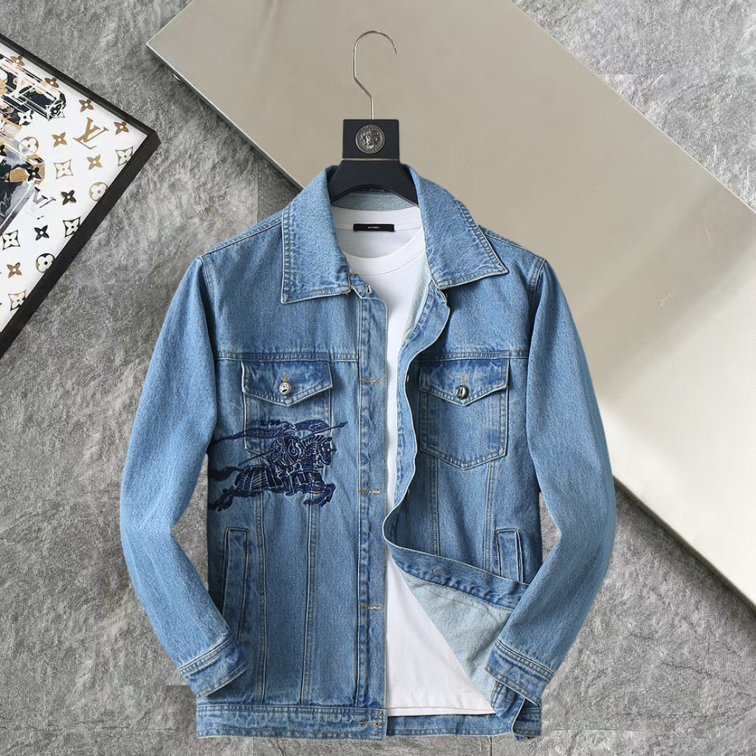 P350 Mismo estilo que el sitio web oficial de Burberry, ¡a la venta por adelantado! 2026ss nueva chaqueta vaquera para …