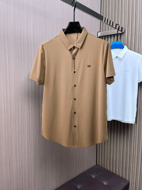 Dolce&Gabbana Men's Slim-Fit Short Sleeve Casual Button-Down Shirt 1 Dolce&Gabbana Men's Slim-Fit Short Sleeve Casual Button-Down Shirt
