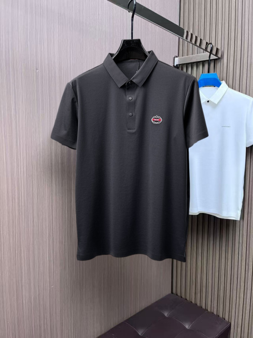 Prada Men's Business Casual Polo Shirt - Comfortable Tech Fabric Short Sleeve 1 Prada Men's Business Casual Polo Shirt - Comfortable Tech Fabric Short Sleeve