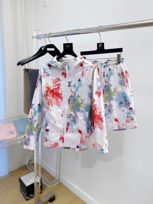 Louis Vuitton Summer Outfit: Lightweight Jacket and Shorts Set, Stylish Sun Protection 1 Louis Vuitton Summer Outfit: Lightweight Jacket and Shorts Set, Stylish Sun Protection