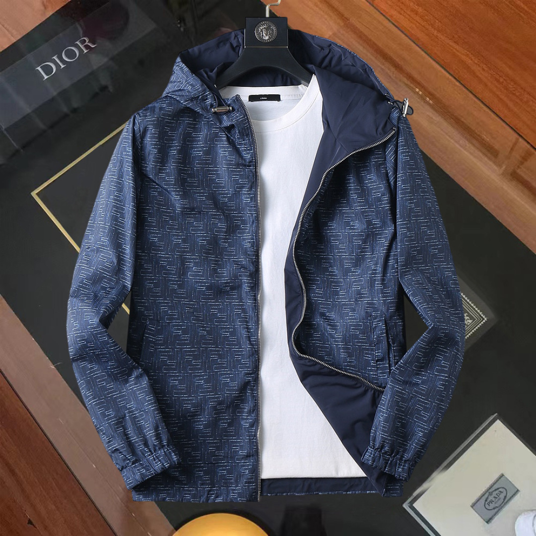 P230 Fendi ¡Mismo estilo que en la web oficial! Chaqueta de hombre de nueva temporada primavera/otoño 2026, versión ori…
