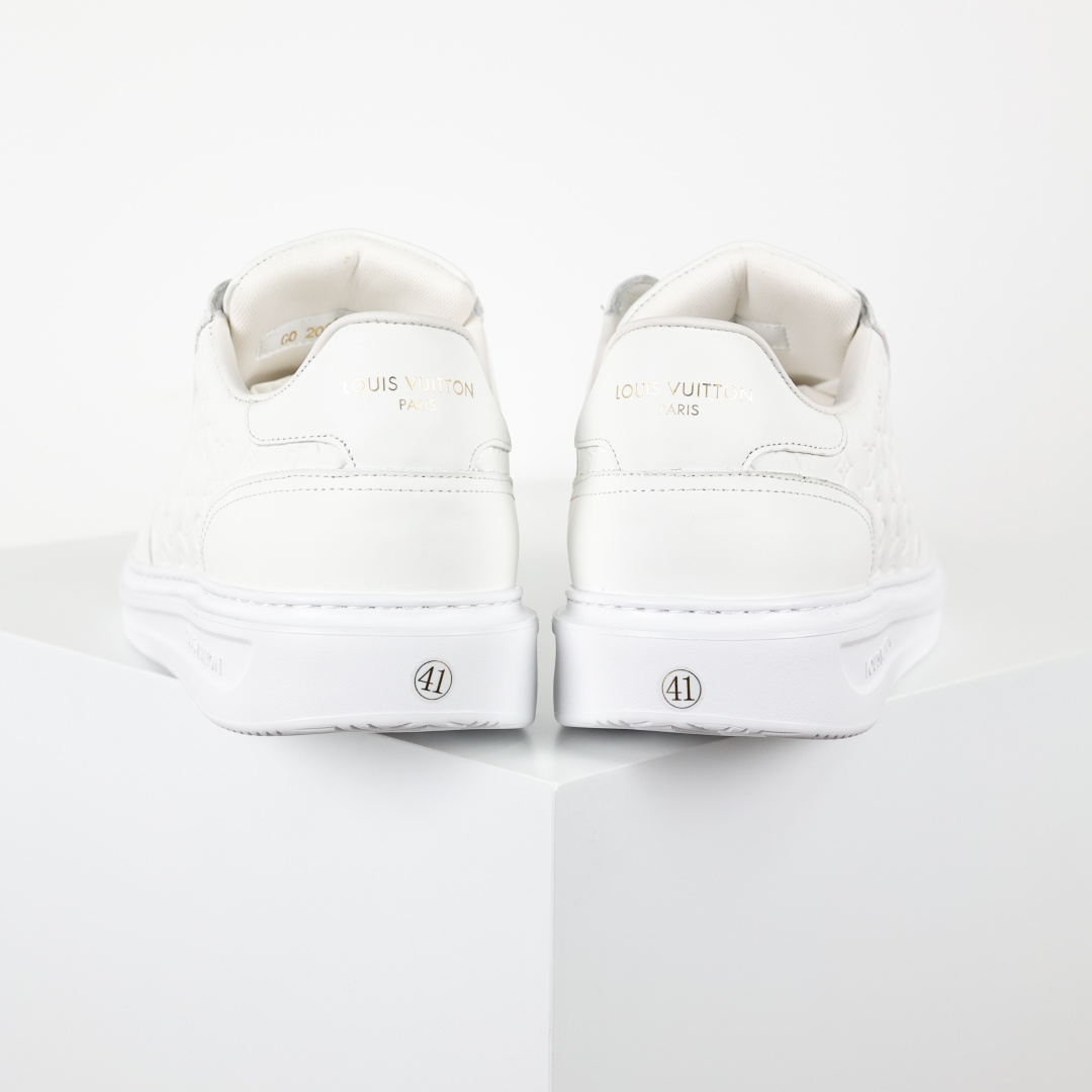 Beverly hills 生活休闲鞋 柔软牛皮革描摹经典 monogram印花 塑造优雅鞋面 橡胶外底