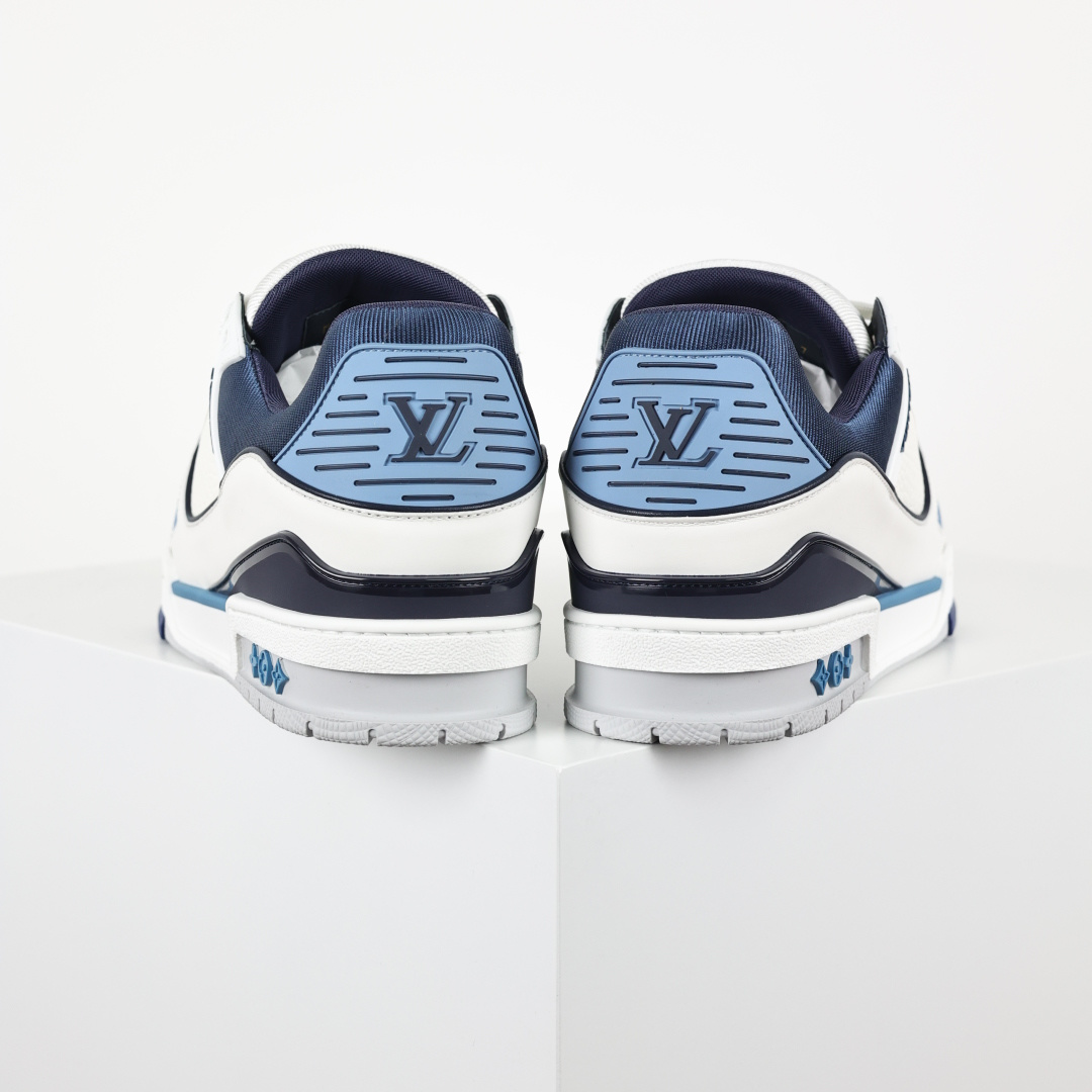 550 Lv Trainer X1 Max 版本 高奢经典巅峰 新款白蓝 东莞纯原顶级高端复刻