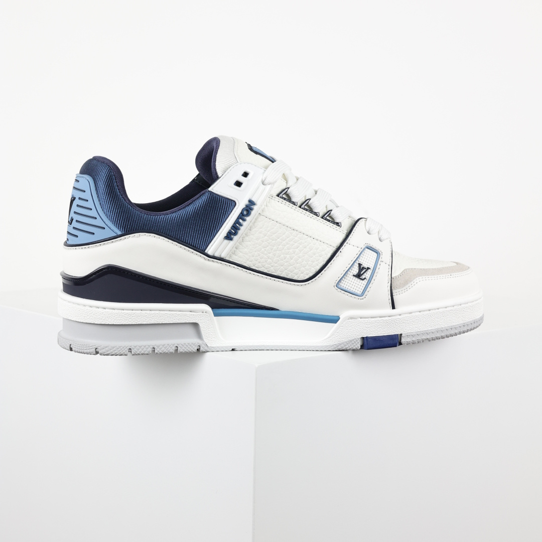 550 Lv Trainer X1 Max 版本 高奢经典巅峰 新款白蓝 东莞纯原顶级高端复刻
