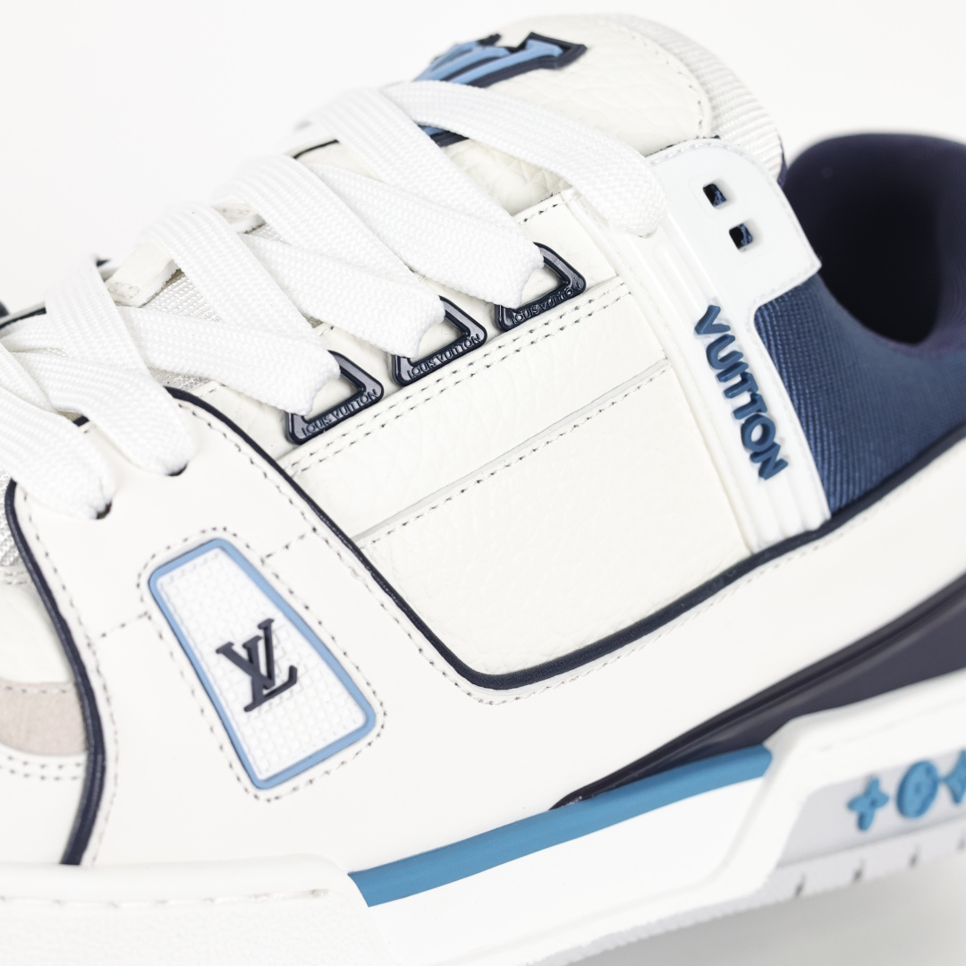 550 Lv Trainer X1 Max 版本 高奢经典巅峰 新款白蓝 东莞纯原顶级高端复刻