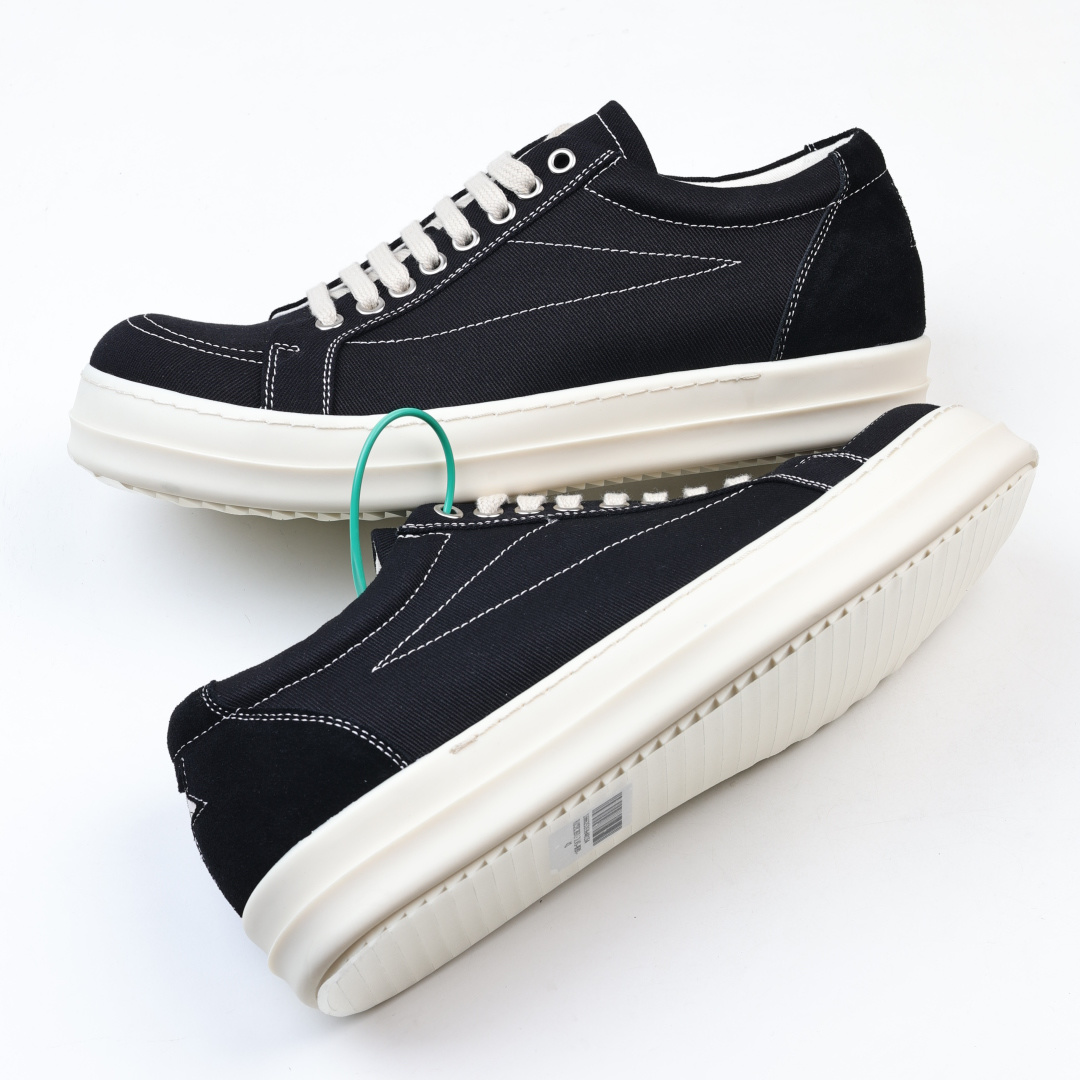 RO 欧文斯 Rickowens DRKSHDW Temple 帆布鞋最新版底模，字体凹进去的！一比一规