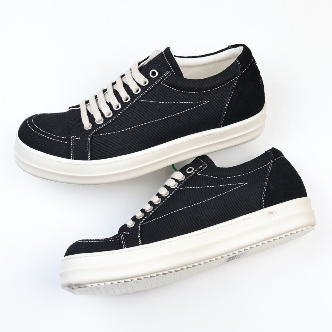 RO 欧文斯 Rickowens DRKSHDW Temple 帆布鞋最新版底模，字体凹进去的！一比一规