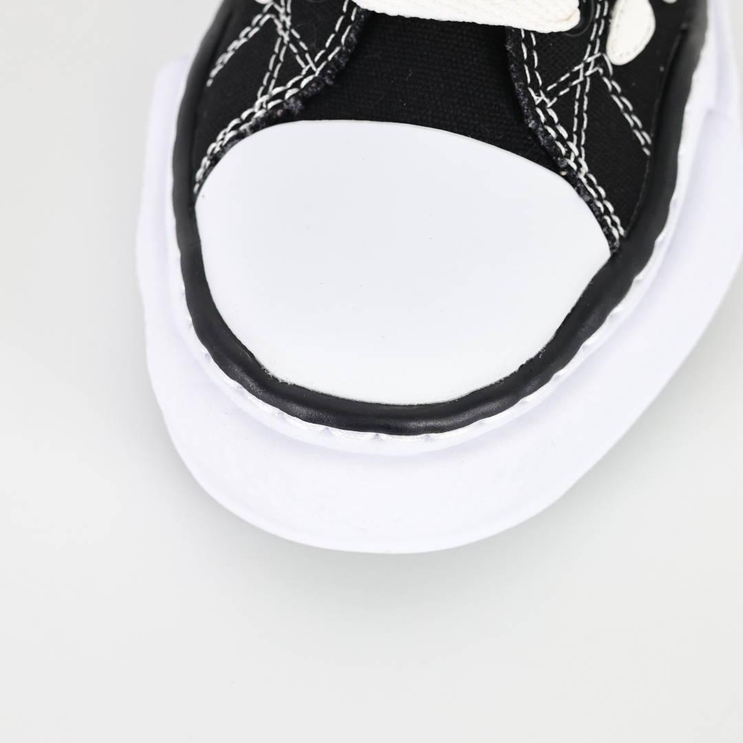 AMIRI ×Maison Mihara Yasuhiro Skel-Top Low 帆布鞋 黑色东莞原