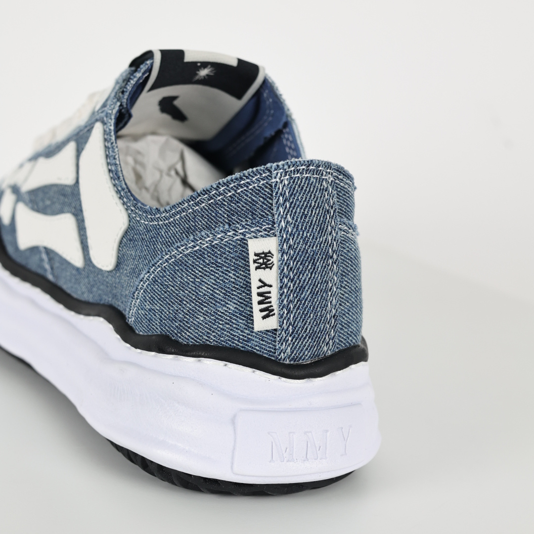 AMIRI × Maison Mihara Yasuhiro Skel-Top Low 帆布鞋 牛仔布东