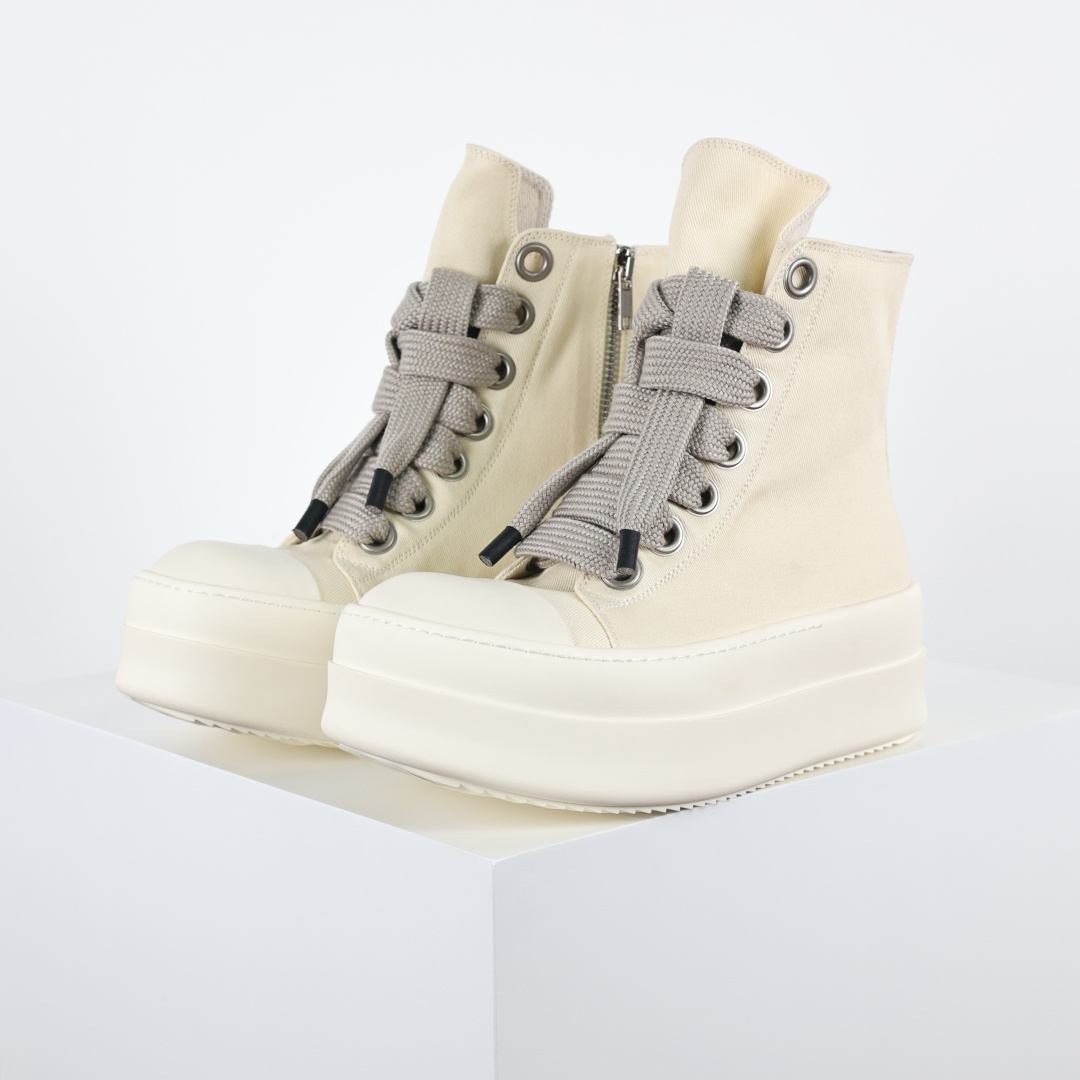 RO / Rick Owens DRKSHDW 瑞克·欧文斯大匡威/低帮/经典底/粗鞋带/光泽金属尼龙布