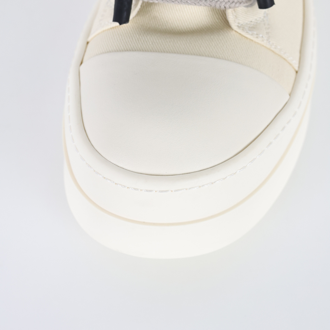 RO / Rick Owens DRKSHDW 瑞克·欧文斯大匡威/低帮/经典底/粗鞋带/光泽金属尼龙布