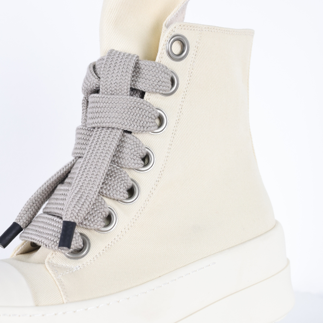 RO / Rick Owens DRKSHDW 瑞克·欧文斯大匡威/低帮/经典底/粗鞋带/光泽金属尼龙布