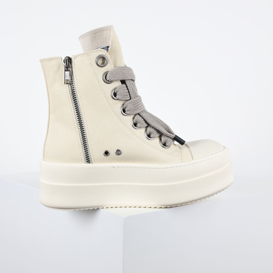 RO / Rick Owens DRKSHDW 瑞克·欧文斯大匡威/低帮/经典底/粗鞋带/光泽金属尼龙布