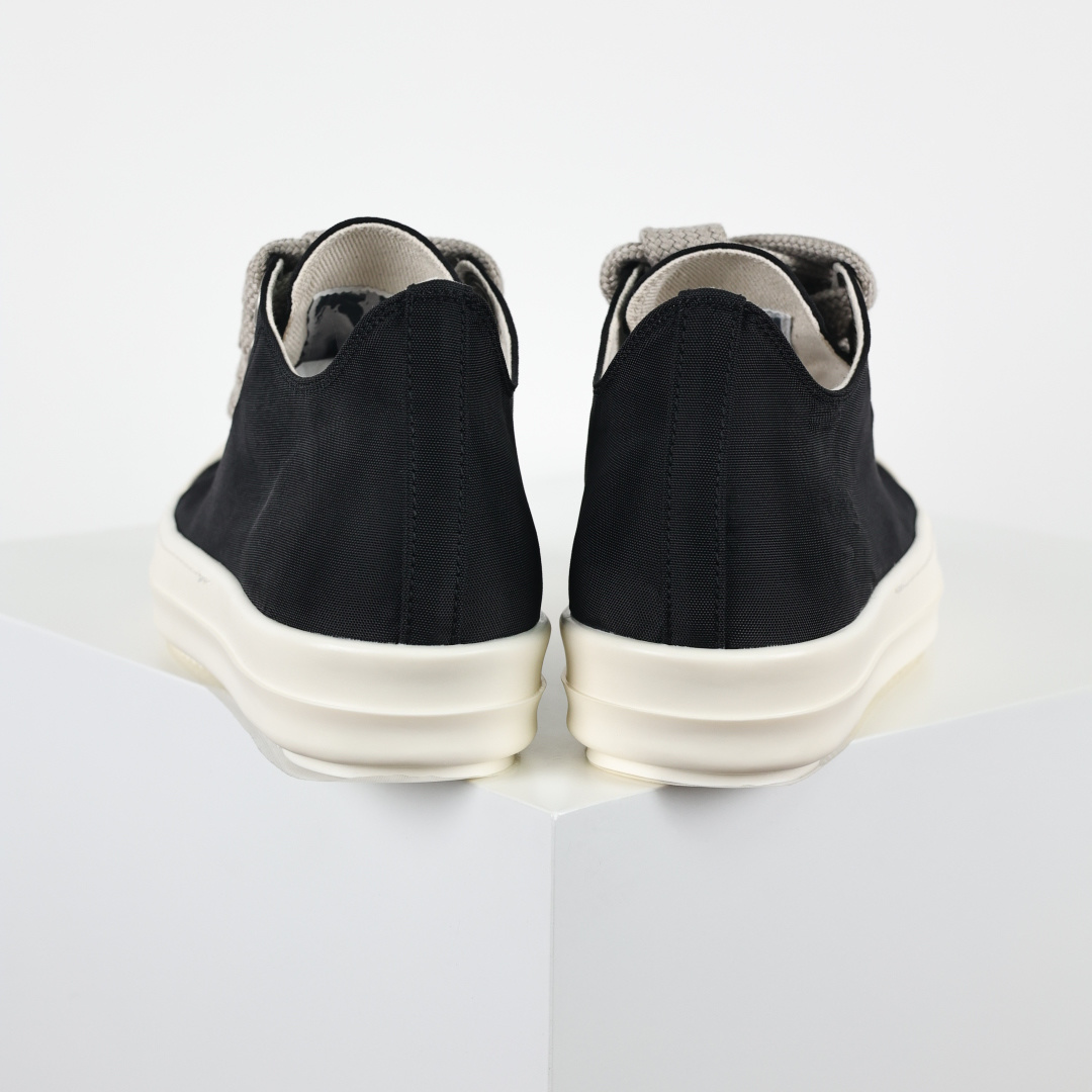RO / Rick Owens DRKSHDW 瑞克·欧文斯大匡威/低帮/厚底/ 光泽金属尼龙布 低帮 