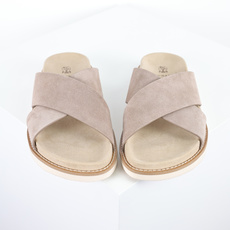 X1 版本 Brunello Cucinelli 绒面革 Bc交叉拖 沙色鞋面甄选进口牛反绒皮打造,深棕 X1 版本 Brunello Cucinelli 绒面革 Bc交叉拖 沙色鞋面甄选进口牛反绒皮打造,深棕