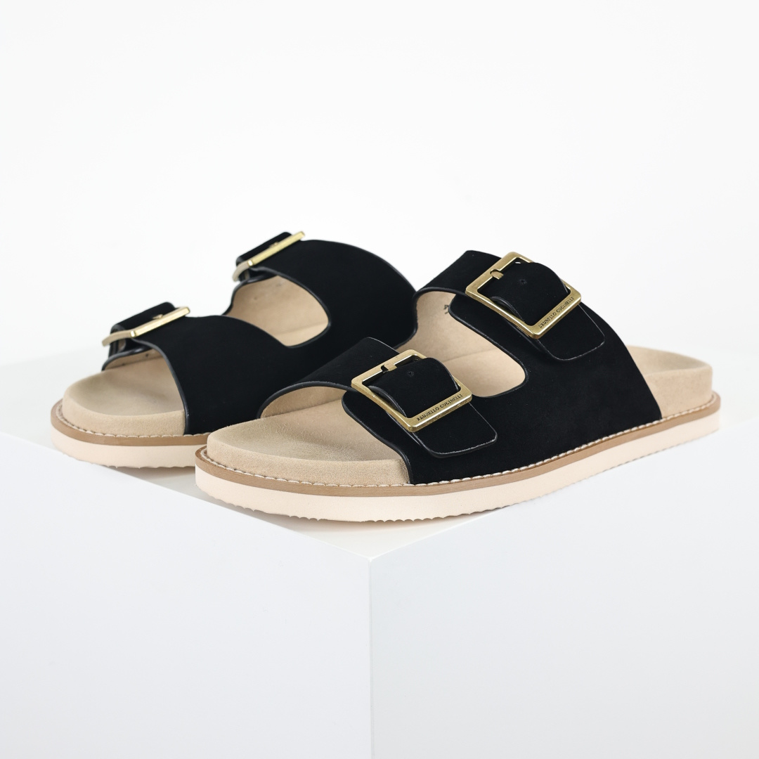 X1 版本 Brunello Cucinelli 绒面革 二字拖鞋 灰色鞋面甄选进口牛反绒皮打造，深棕色