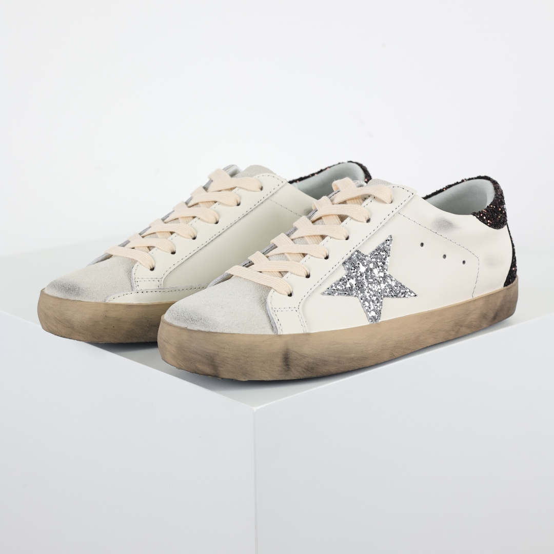 Golden Goose（GGDB）Super-Star 白棕闪尾GGDB Golden Goose S