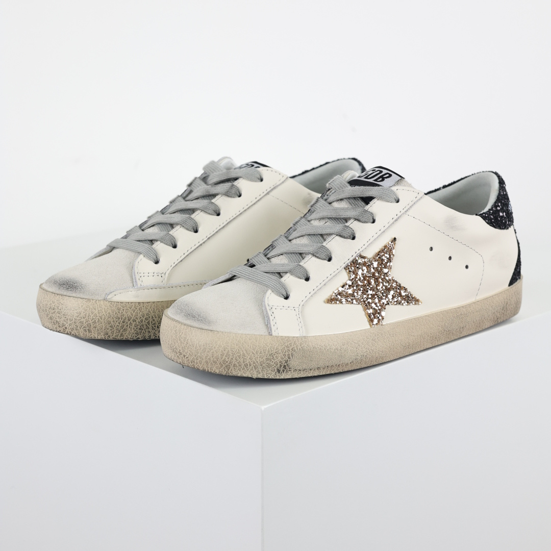 Golden Goose（GGDB）Super-Star 白金黑闪尾GGDB Golden Goose 