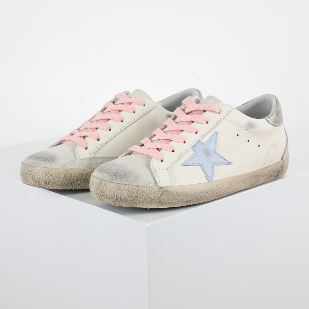 Golden Goose（GGDB）Super-Star 蓝粉银尾GGDB Golden Goose S